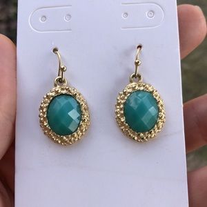Teal Faceted Earrings 5/$25